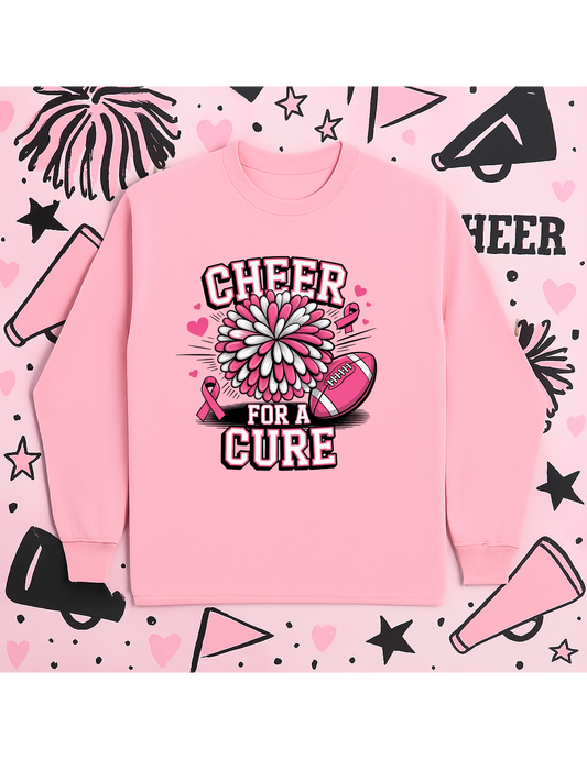 “Cheer for a Cure” Long Sleeve Awareness Tee